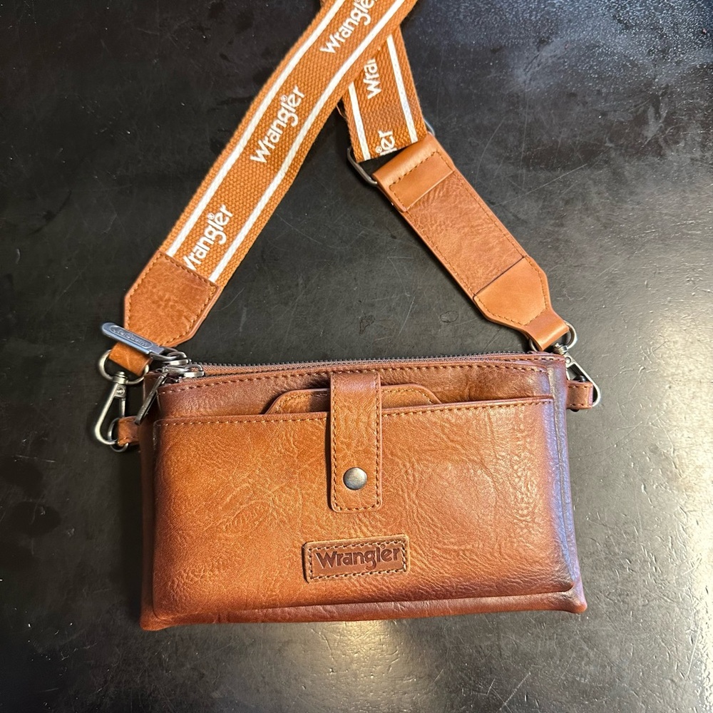 Wrangler Brown Leather Bag